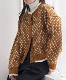 Chaco closet | 2WAYジャガードショートニットプルオーバーカーディガン(カーディガン/ボレロ)