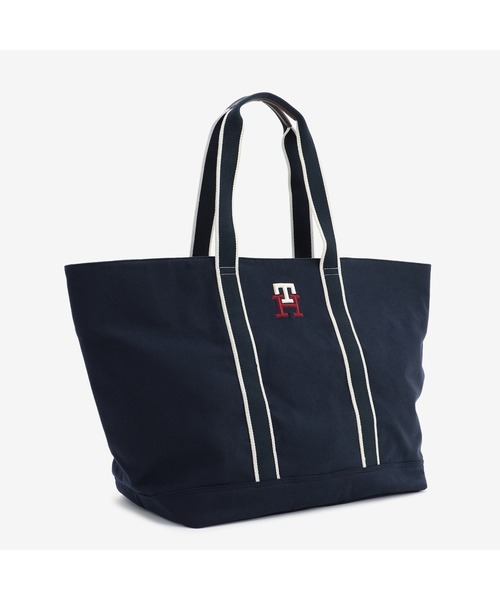 TOMMY HILFIGER（トミーヒルフィガー）の「モノグラムオーバーサイズトートバッグ（トートバッグ・メンズ・ネイビー・FREE）」の3枚目の写真