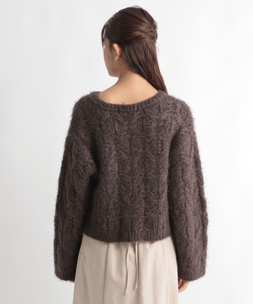 Andemiu（アンデミュウ）の「フェザーケーブルニット169115（ニット