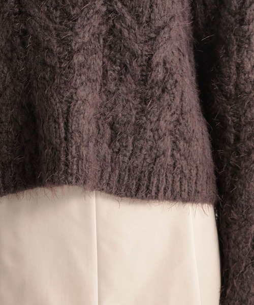 Andemiu（アンデミュウ）の「フェザーケーブルニット169115（ニット