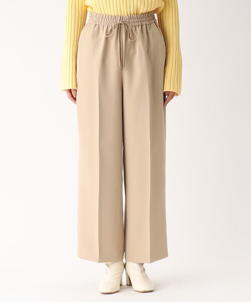 OPAQUE.CLIP（オペークドットクリップ）の「◆ストレッチダブルクロス イージーワイドパンツ（その他パンツ・レディース・アイボリー/ブラック/ベージュ/オレンジ・34/42/40/38/36）」の7枚目の写真