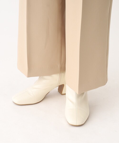 OPAQUE.CLIP（オペークドットクリップ）の「◆ストレッチダブルクロス イージーワイドパンツ（その他パンツ・レディース・アイボリー/ブラック/ベージュ/オレンジ・34/42/40/38/36）」の10枚目の写真