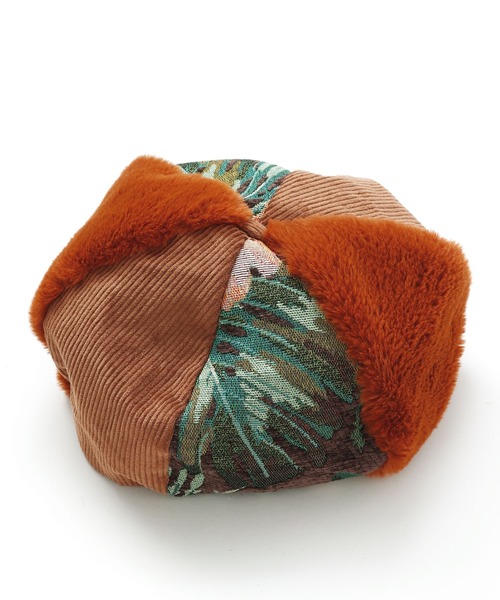 チャイハネ（チャイハネ）の「【チャイハネ】フラリパッチワークベレー（ハンチング/ベレー帽・レディース・ブラック/ホワイト/ブラウン・FREE）」の11枚目の写真