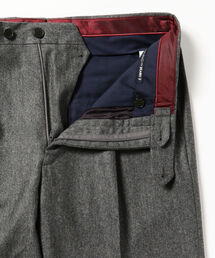 【美品】ジェルマーノ　スラックス　フランネル　ワンタック　ビームスF　別注　48 BEAMS F（ビームスF）【別注】GERMANO / ウール ブラック