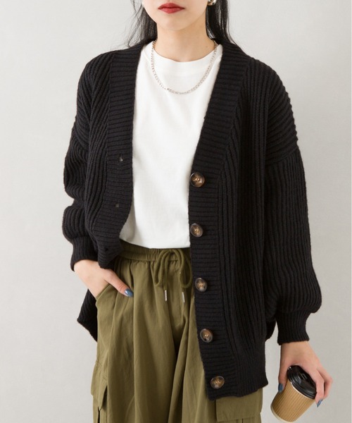 SpRay(スプレイ)の「アゼルーズカーディガン(カーディガン/ボレロ・レディース・ブラウン/ピンク/ライム/グリーン/ブルー/アイボリー/ブラック/オレンジ/ライトベージュ・FREE)」の15枚目の写真