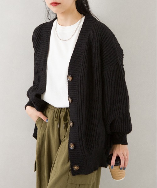 SpRay(スプレイ)の「アゼルーズカーディガン(カーディガン/ボレロ・レディース・ブラウン/ピンク/ライム/グリーン/ブルー/アイボリー/ブラック/オレンジ/ライトベージュ・FREE)」の17枚目の写真