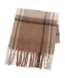 ◆【ユニセックスアイテム】フリンジボリュームマフラー