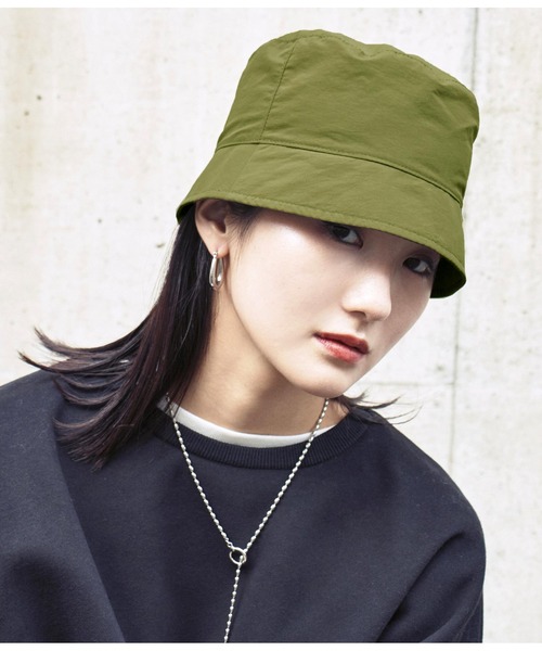 ANAP（アナップ）の「ナイロンバケットハット（ハット・レディース・カーキ/ブラック/ベージュ・FREE）」の3枚目の写真