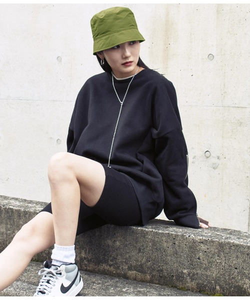 ANAP（アナップ）の「ナイロンバケットハット（ハット・レディース・カーキ/ブラック/ベージュ・FREE）」の14枚目の写真