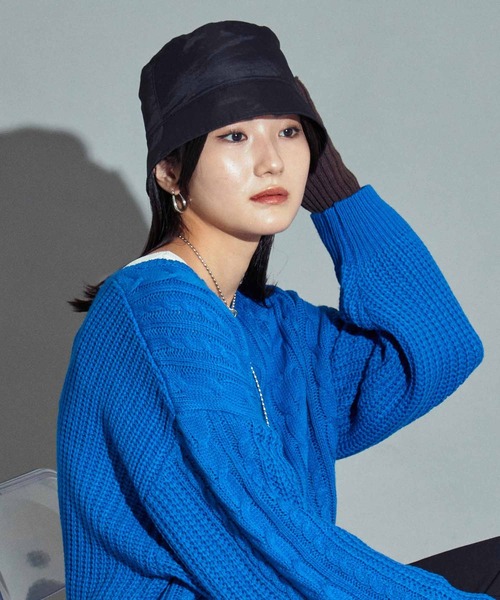 ANAP（アナップ）の「ナイロンバケットハット（ハット・レディース・カーキ/ブラック/ベージュ・FREE）」の5枚目の写真