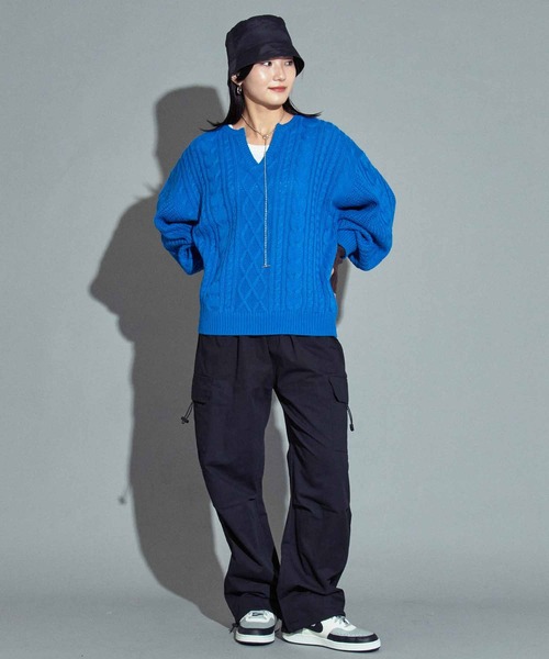 ANAP（アナップ）の「ナイロンバケットハット（ハット・レディース・カーキ/ブラック/ベージュ・FREE）」の6枚目の写真