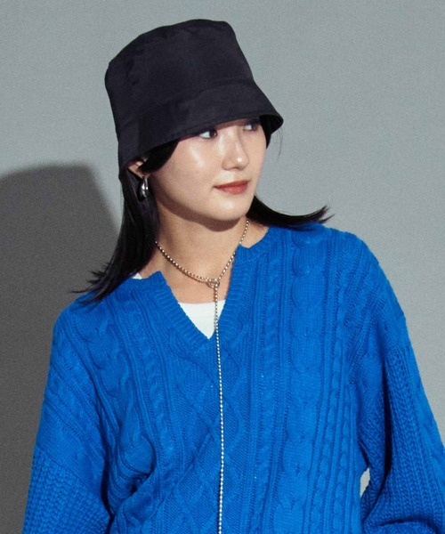 ANAP（アナップ）の「ナイロンバケットハット（ハット・レディース・カーキ/ブラック/ベージュ・FREE）」の4枚目の写真