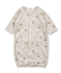 SLAP SLIP BABY（スラップスリップベビー）の「SLAPSLIPBABY/アニマル総柄くま耳モチーフ2WAYオールベビー(50~70cm)（ロンパース）」