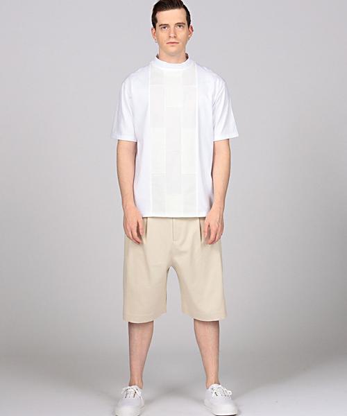 EN ROUTE（アンルート）の「ENR パッチワークショートスリーブ●（Tシャツ/カットソー・メンズ・ホワイト/ブラック・2/3/1）」の8枚目の写真