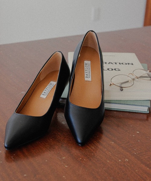 BAYFLOW(ベイフロー)の「【靴職人監修】匠パンプス(パンプス・レディース・ベージュ/ブラック/ダークグリーン系/ブラック系/ブラウン系・X-SMALL/SMALL/MEDIUM/LARGE/X-LARGE)」の2枚目の写真