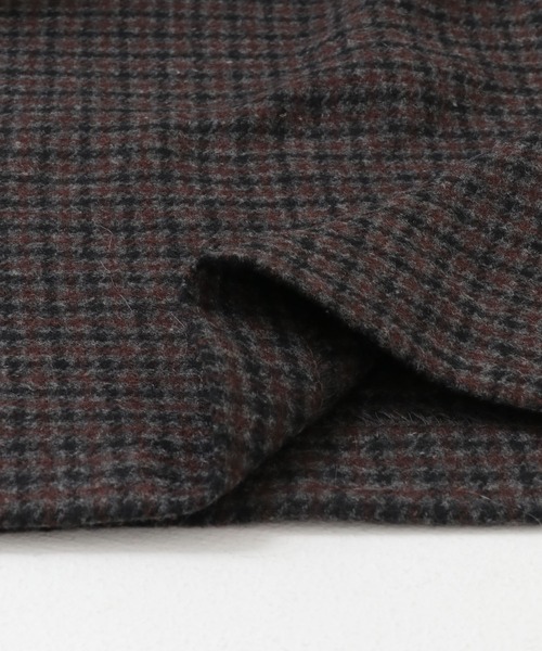 SENSE OF PLACE by URBAN RESEARCH（センスオブプレイスバイアーバンリサーチ）の「チェックウールブレンドワイドパンツ（スラックス・メンズ・ブラック/ベージュ・MEDIUM/LARGE）」の7枚目の写真