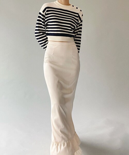 Charles Chaton（シャルルシャトン）の「マリンニットプルオーバー（ニット/セーター・レディース・ホワイト/レッド・FREE）」の5枚目の写真