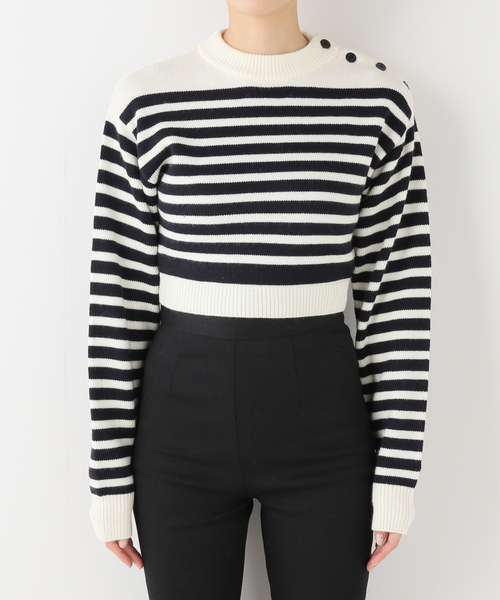 Charles Chaton（シャルルシャトン）の「マリンニットプルオーバー（ニット/セーター・レディース・ホワイト/レッド・FREE）」の8枚目の写真