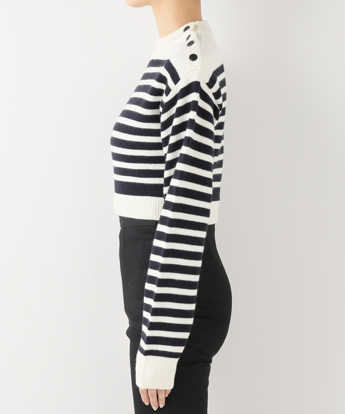 Charles Chaton（シャルルシャトン）の「マリンニットプルオーバー（ニット/セーター・レディース・ホワイト/レッド・FREE）」の9枚目の写真