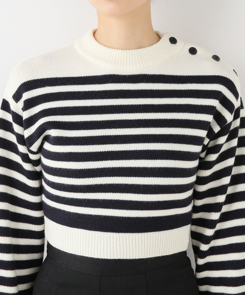 Charles Chaton（シャルルシャトン）の「マリンニットプルオーバー（ニット/セーター・レディース・ホワイト/レッド・FREE）」の11枚目の写真