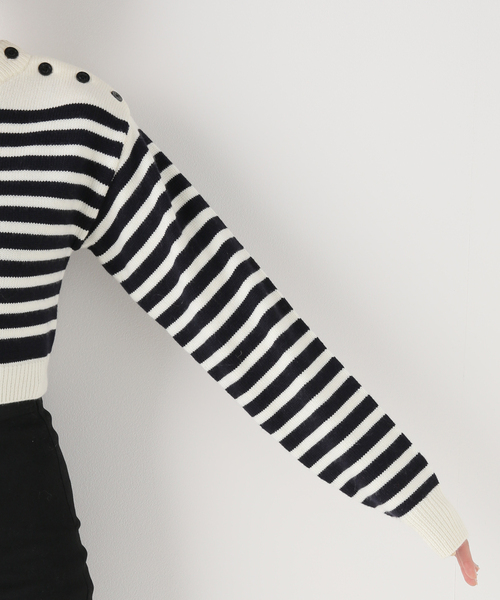 Charles Chaton（シャルルシャトン）の「マリンニットプルオーバー（ニット/セーター・レディース・ホワイト/レッド・FREE）」の13枚目の写真