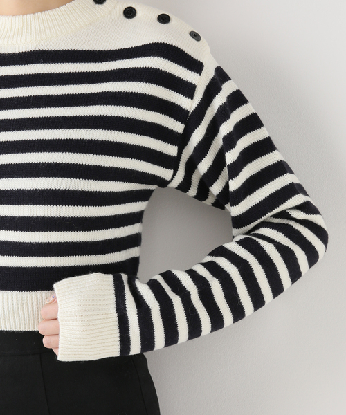 Charles Chaton（シャルルシャトン）の「マリンニットプルオーバー（ニット/セーター・レディース・ホワイト/レッド・FREE）」の14枚目の写真