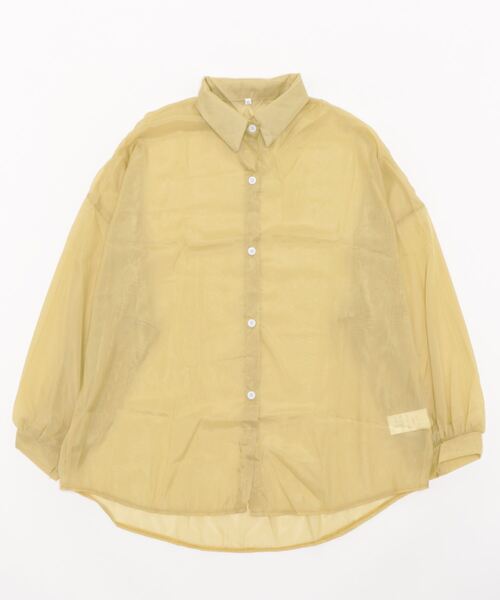Burner(バーナー)の「【OKUOKU 0909】カラー シアー シャツ oku-tops-677630247305-15(シャツ/ブラウス・レディース・C/D/E/F/A/H/J/K/G/I・FREE)」の1枚目の写真