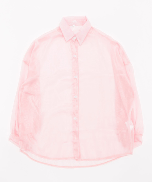 Burner(バーナー)の「【OKUOKU 0909】カラー シアー シャツ oku-tops-677630247305-15(シャツ/ブラウス・レディース・C/D/E/F/A/H/J/K/G/I・FREE)」の16枚目の写真
