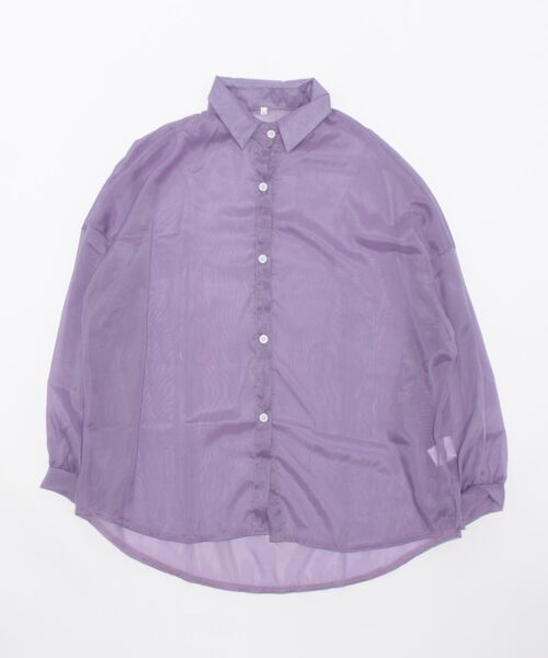 Burner(バーナー)の「【OKUOKU 0909】カラー シアー シャツ oku-tops-677630247305-15(シャツ/ブラウス・レディース・C/D/E/F/A/H/J/K/G/I・FREE)」の13枚目の写真