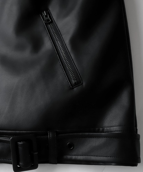 antiqua（アンティカ）の「マットな風合い、上質なライダースジャケット！（ライダースジャケット・レディース・ブラック・M/L）」の10枚目の写真