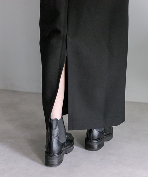 mystic（ミスティック）の「【EC限定アイテム/サイズ展開あり】サイドスリットキャミワンピース（ワンピース・レディース・ブラック/チャコールグレー・1/2）」の10枚目の写真