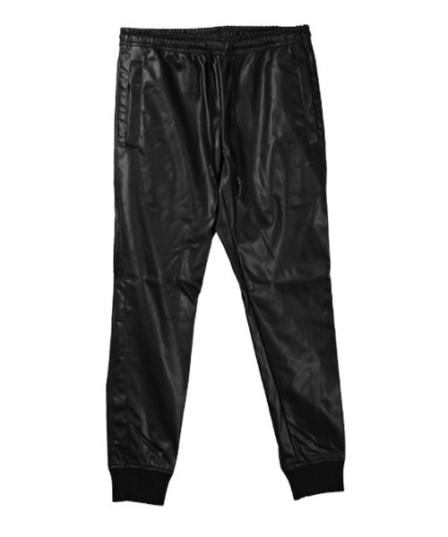LUXSTYLE(ラグスタイル)の「PUレザージョガーパンツ(その他パンツ・メンズ・ブラック×ホワイト/ブラック×ブラック・M/XL/L)」の21枚目の写真
