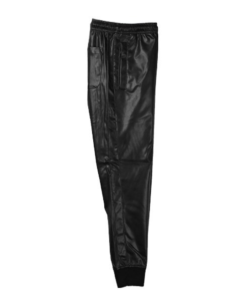 LUXSTYLE(ラグスタイル)の「PUレザージョガーパンツ(その他パンツ・メンズ・ブラック×ホワイト/ブラック×ブラック・M/XL/L)」の15枚目の写真