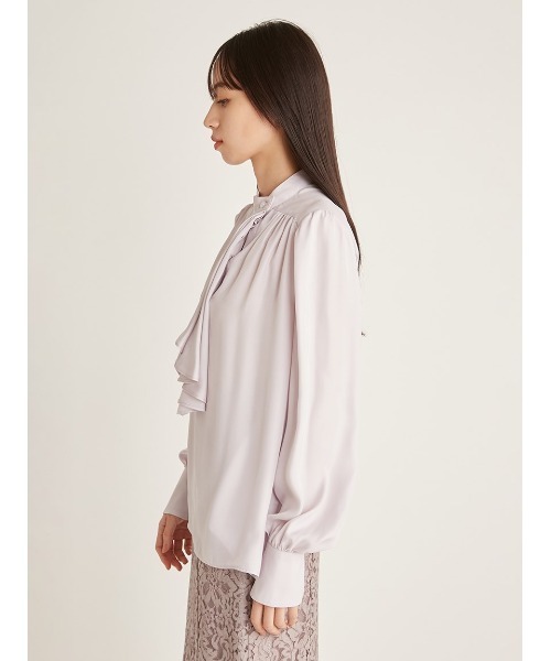 SNIDEL（スナイデル）の「アームスリットブラウス（シャツ/ブラウス・レディース・ピンクベージュ/ホワイト/チェック・FREE）」の8枚目の写真