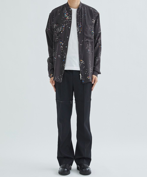 MASU/エムエーエスユー】ZIP-UP GALAXY SILK SHIRT（シャツ