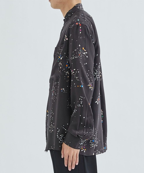 MASU/エムエーエスユー】ZIP-UP GALAXY SILK SHIRT（シャツ