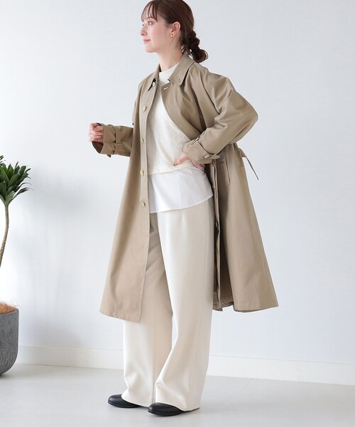 Ray BEAMS（レイビームス）の「GYMPHLEX / バルマカーン コート（その他アウター・レディース・ベージュ・12/14）」の3枚目の写真