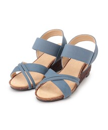 SHOO・LA・RUE | 【累計31万足/シューダル】片手ではける ラウンドクロスサンダル(サンダル)