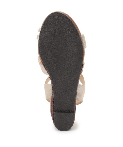 SHOO・LA・RUE(シューラルー)の「◆【累計31万足/シューダル】片手ではける ラウンドクロスサンダル(サンダル・レディース・ゴールド/ネイビー/シルバー/ブラック・25/35/45)」の10枚目の写真