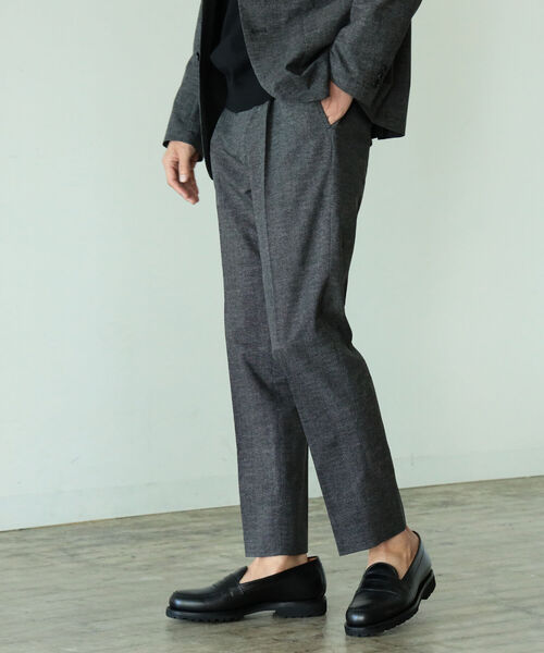 B:MING by BEAMS(ビーミングバイビームス)の「B:MING by BEAMS / COOL DOTS(R)ソリッド 1プリーツ スラックス (セットアップ対応)(スラックス・メンズ・チャコールグレー・SMALL/MEDIUM/LARGE)」の3枚目の写真