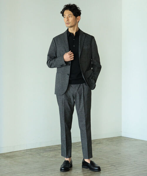 B:MING by BEAMS(ビーミングバイビームス)の「B:MING by BEAMS / COOL DOTS(R)ソリッド 1プリーツ スラックス (セットアップ対応)(スラックス・メンズ・チャコールグレー・SMALL/MEDIUM/LARGE)」の5枚目の写真