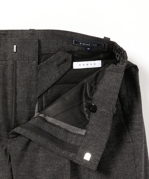 B:MING by BEAMS(ビーミングバイビームス)の「B:MING by BEAMS / COOL DOTS(R)ソリッド 1プリーツ スラックス (セットアップ対応)(スラックス・メンズ・チャコールグレー・SMALL/MEDIUM/LARGE)」の8枚目の写真