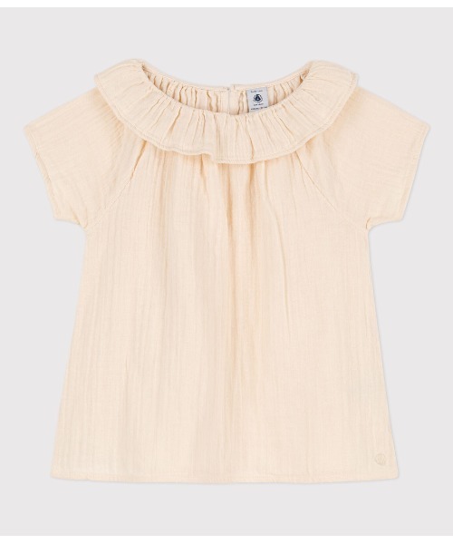 【セール】ダブルガーゼ半袖ブラウス（シャツ/ブラウス）｜PETIT BATEAU（プチバトー）