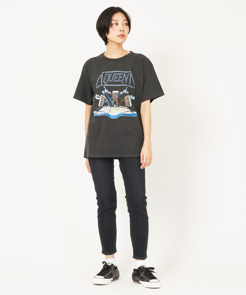 GOOD ROCK SPEED(グッドロックスピード)の「QUEEN(Tシャツ/カットソー・レディース・ブラック・FREE)」の5枚目の写真