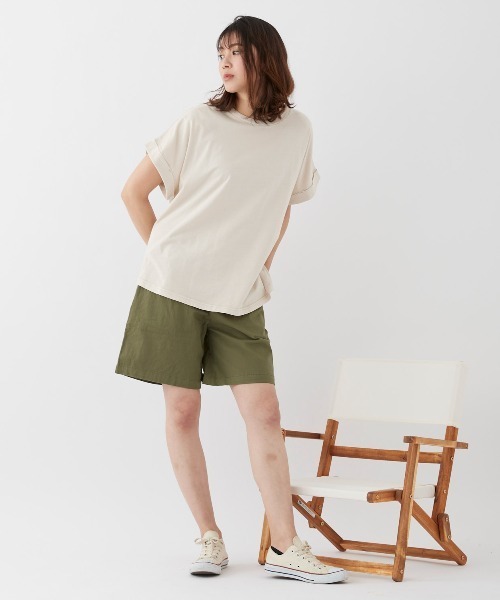 Ocean Pacific(オーシャンパシフィック)の「【OP:オーピー】レディース半袖ピグメントTシャツ(Tシャツ/カットソー・レディース・チャコールグレー/パープル系その他/ベージュ・LARGE/MEDIUM)」の14枚目の写真