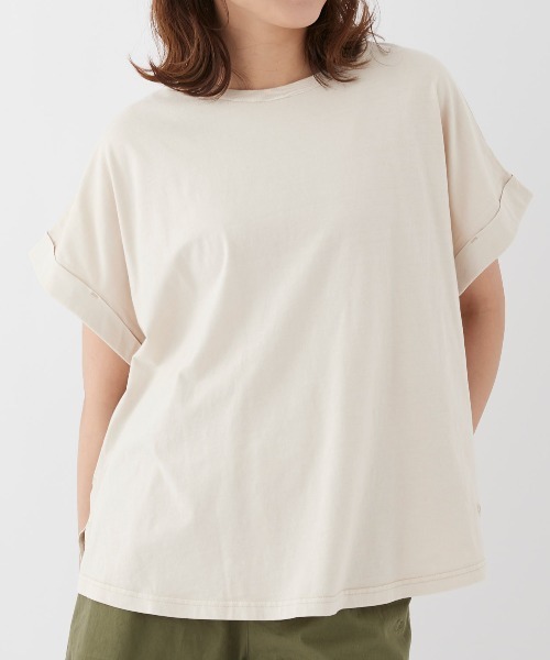 Ocean Pacific(オーシャンパシフィック)の「【OP:オーピー】レディース半袖ピグメントTシャツ(Tシャツ/カットソー・レディース・チャコールグレー/パープル系その他/ベージュ・LARGE/MEDIUM)」の17枚目の写真