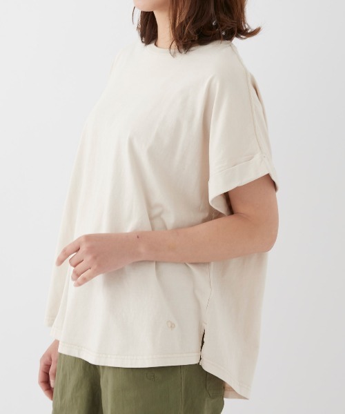 Ocean Pacific(オーシャンパシフィック)の「【OP:オーピー】レディース半袖ピグメントTシャツ(Tシャツ/カットソー・レディース・チャコールグレー/パープル系その他/ベージュ・LARGE/MEDIUM)」の18枚目の写真