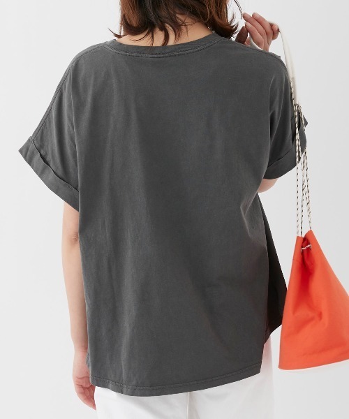 Ocean Pacific(オーシャンパシフィック)の「【OP:オーピー】レディース半袖ピグメントTシャツ(Tシャツ/カットソー・レディース・チャコールグレー/パープル系その他/ベージュ・LARGE/MEDIUM)」の11枚目の写真