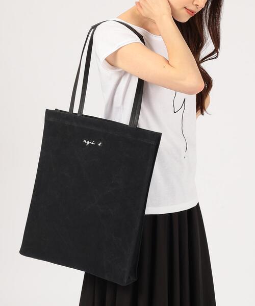agnes b.(アニエスベー)の「トートバッグ (UAS23-03)(トートバッグ・レディース・ブラック・FREE)」の9枚目の写真