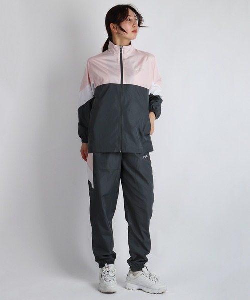 裏メッシュ デュスポ生地 ウィンドジャケット セットアップ レディース